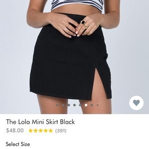 Lola Mini skirt princess polly